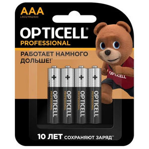 Батарейка Opticell LR03 Professional, блистер 4шт