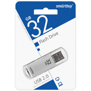 Накопитель Flash Smartbuy 32Gb V-Cut Silver (SB32GBVC-S)