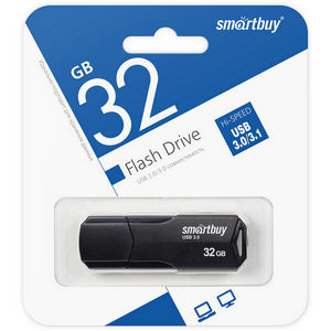 Накопитель Flash Smartbuy 32Gb Clue Black (SB32GBCLU-K3) USB3.0/3.1