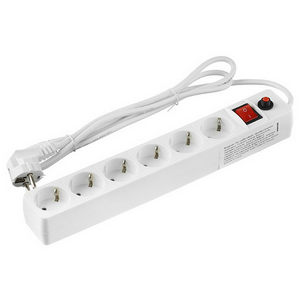 Фильтр сетевой UNIVersal 967U-3001 (6 розеток; 1,8 м, 10A) белый