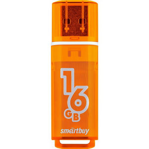 Накопитель Flash Smartbuy 16Gb Glossy series Orange (SB16GBGS-Or)
