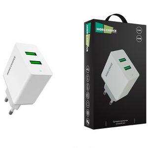 Заряд. устр. сетевое More choice NC11, 2USB, 2.4A white