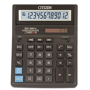 Калькулятор Citizen SDC 888TII