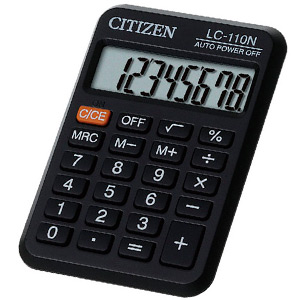 Калькулятор Citizen LC 110 N