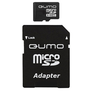 Карта памяти micro-SD QUMO 32GB сlass 10 + адаптер