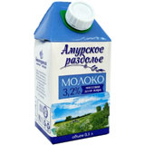 Молоко Амурское 0,5л т/п 3,2%