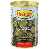 Оливки Иберика 300г с каперсами
