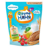 Каша Фрутто-няня 200г молочная пшеничная с яблоком/земляникой б/раст.сух.