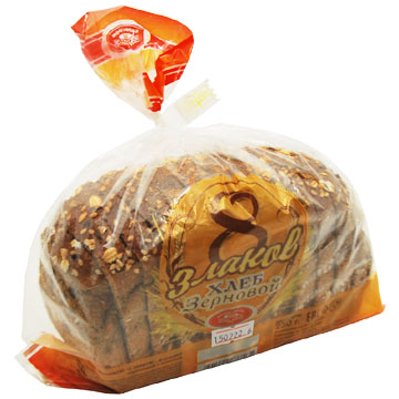 Хлеб 8 злаков 250г нарезка Колос-Пром