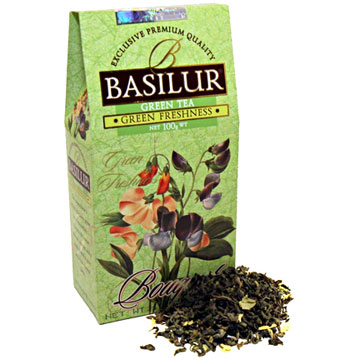 Чай Базилур Букет 100г зеленая свежесть