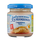 Пюре Бабушкино Лукошко 100г говядина/язык