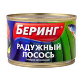 Лосось Беринг 245г радужный натуральный ж/б ключ