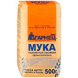 Мука Гарнец 500г пшеничная цельнозерная