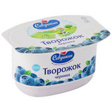 Паста творожная Савушкин продукт 120г 3,5 % черника