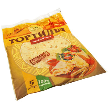 Лепешка пшеничная Тортилья 5шт без сахара/ГМО