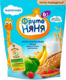 Каша Фрутто-няня 200г молочная мультизлаковая яблоко/банан/земляника б/раст.сух.
