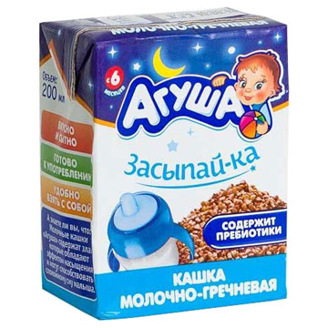 Каша Агуша 200г 2,5% гречневая засыпайка