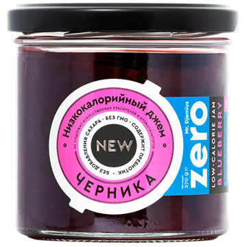 Джем Мистер Джемиус Зеро 270г Черника ст/б