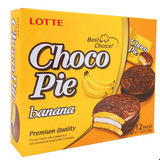 Бисквит Чоко-пай Лотте 336г Банан