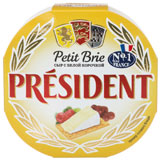 Сыр мягкий Петит Бри Президент 60% 125г с белой плесенью