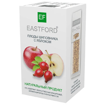 Напиток чайный Истфорд 12*6г Плоды шиповника с яблоком