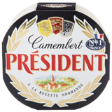 Сыр Камамбер Президент 125г 45% с белой плесенью