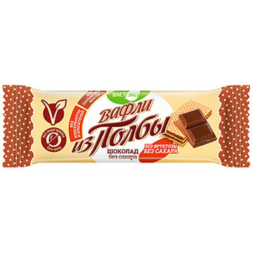 Вафли Вастэко 45г шоколад б/сахара из полбы