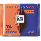 Шоколад Риттер Спорт 100г темный 74% какао