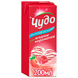 Коктейль Чудо молочный 0,2л 2% ягодное мороженое