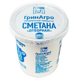 Сметана ГринАгро 400г Отборная 20%