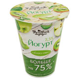 Йогурт 2,5% яблоко-киви 320г