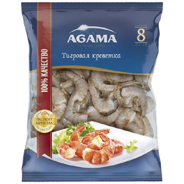 Креветка Агама тигровая №8  с/м б/г 400г