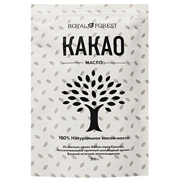 Какао Роял Форест 200г масло натуральное