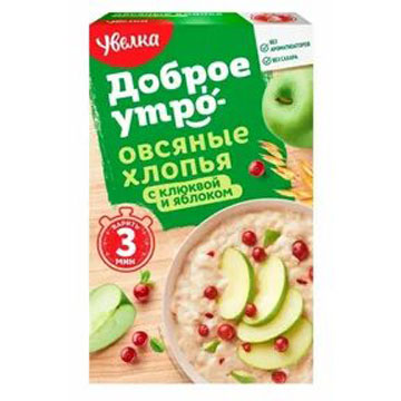 Хлопья Доброе утро 240г. 5злаков с клюквой Увелка