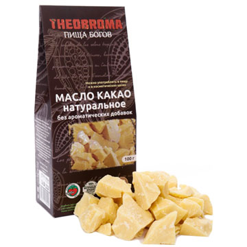 Какао Пища богов 100г масло натуральное