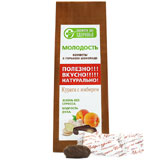 Конфеты Лакомства для здоровья 120г курага с имбирем в горьком шоколаде