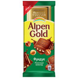 Шоколад Альпен Гольд 85г с дробленным фундуком