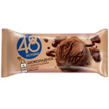 Мороженое 48коп. 400мл Шоколадное с шоколадным соусом брикет