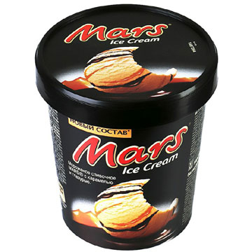Мороженое Марс 300г в ведерке