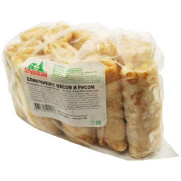 Блинчики с мясом и рисом 1кг Серышевские