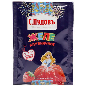 Желе С.ПудовЪ 45г Клубничное