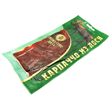 Карпаччо из лося с/к 100г нарезка ООО Деликатес Дичь