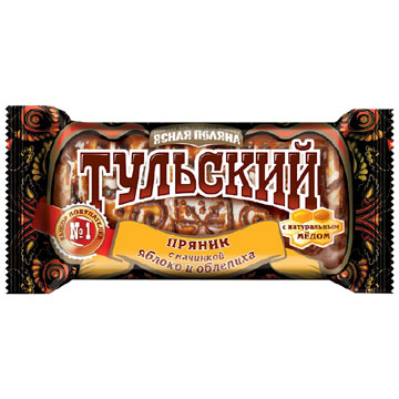 Пряник Тульский 140г с начинкой яблоко и облепиха