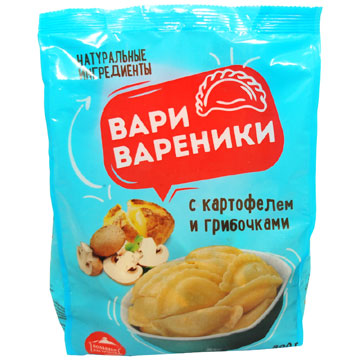 Вареники с картофелем и грибочками 800г Вари вареники