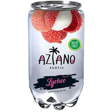 Напиток Азиано 0,35л Личи газ. б/а п/б