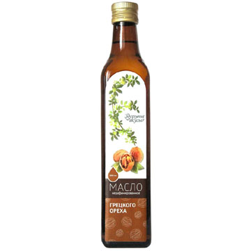 Масло Здоровые вкусы 500мл грецкого ореха  нерафин. хол. отжим