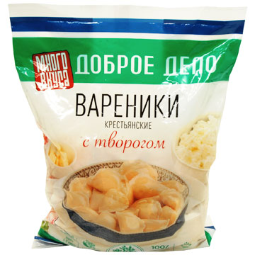 Вареники  с творогом 750г Доброе дело