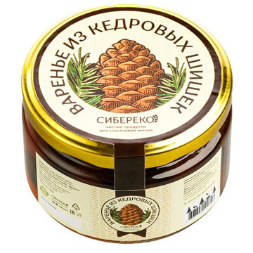 Варенье Сибереко 220 мл из кедровых шишек с/б