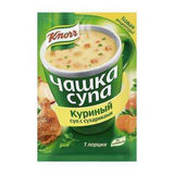 Суп Кнорр Чашка супа 16г Куриный с сухарями