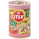 Оливки ИТЛВ 300г/314мл зеленые с креветками